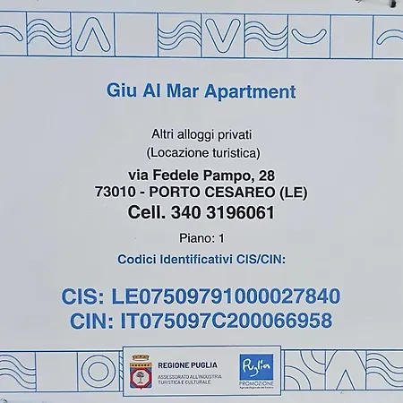 Apartamento Giu Al Mar -